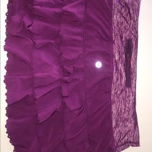 Purple/pink skirt with built in shorts